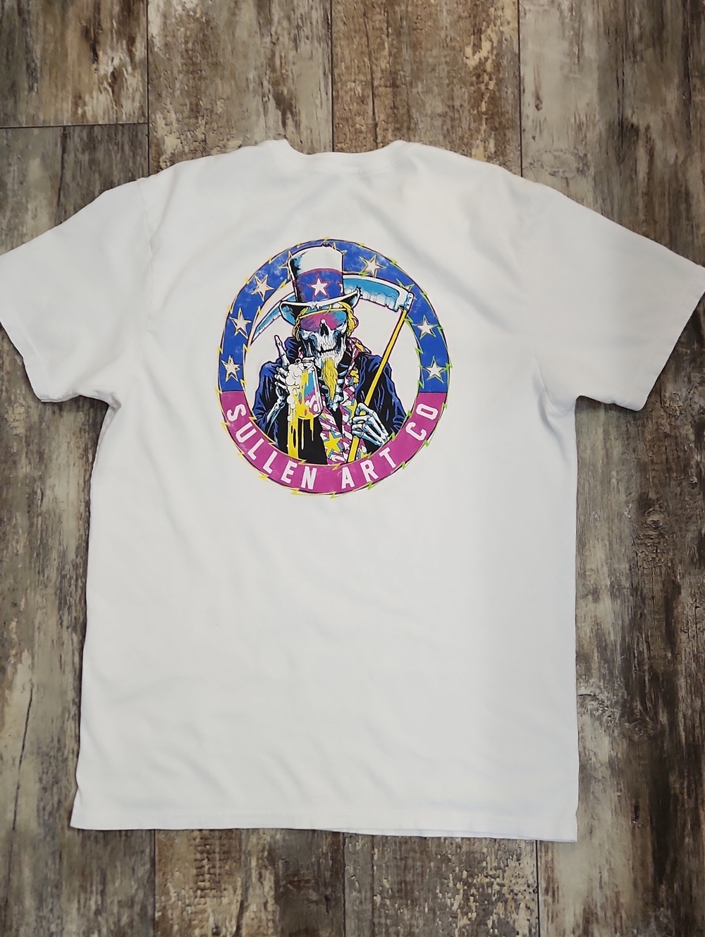 Sullen Art Co. Men's White Short Sleeve Graphic Tee